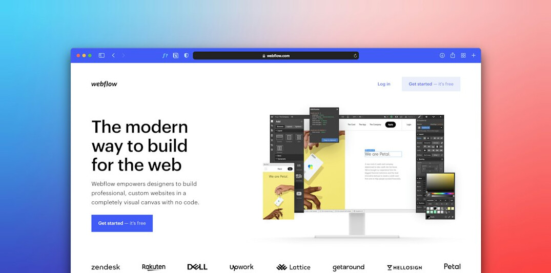 modern blog homepage